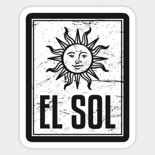 El Sol | Loteria Mexican Tarot Card Sticker